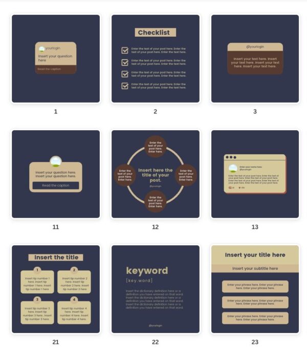 Free 50 Templates & Captions done for you